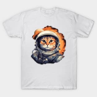 Astronaut Space Cat T-Shirt